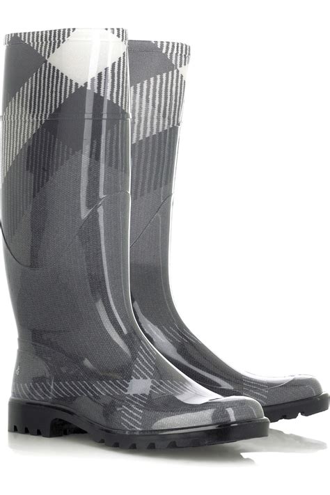 burberry wellington boots mens|BURBERRY Checked Rubber Ankle Boots for Men .